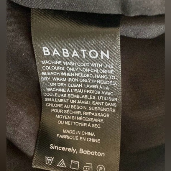 Babaton by Aritzia Viva Wrap Front Black Sleeveless Ruched Mini Dress. Size 00 - Picture 7 of 8